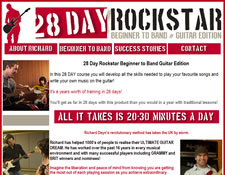 28 Day Rock Star website