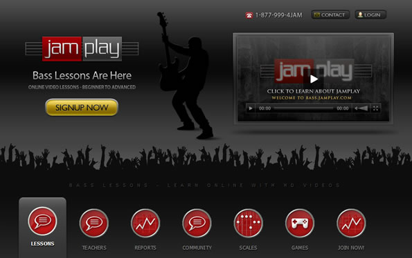 Jamplay Bass website